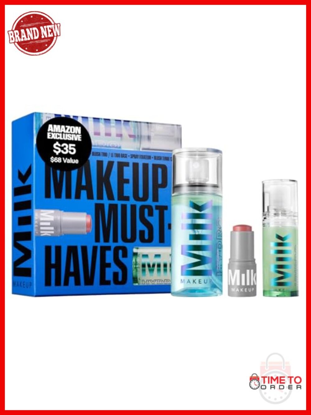 Mini Makeup Must-Haves Set Hydro Grip Primer, Setting Spray & Cream Blush